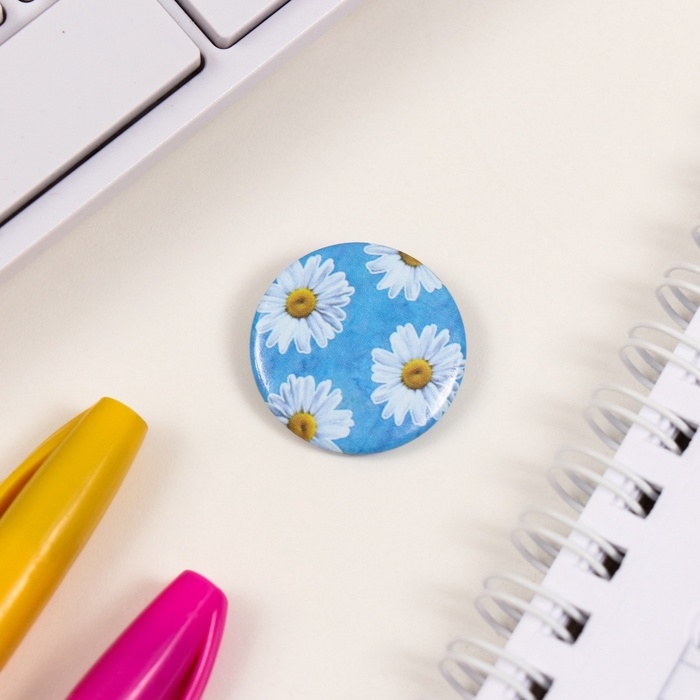 Значки закатные набор 8 шт d=25 мм Значки закатные набор 8 шт d=25 мм "Голубые" 16,5х17 см