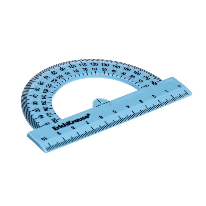Транспортир 10 см 180°, ErichKrause Транспортир 10 см 180°, ErichKrause "Manga", пластик, непрозрачный, коробка-дисплей, МИКС