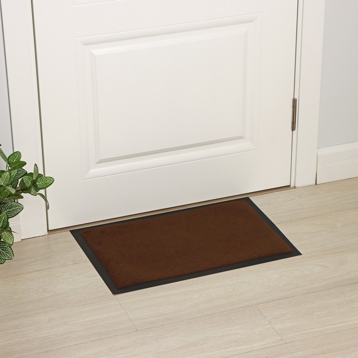 Коврик влаговпитывающий Tuff, 40×60 см, цвет коричневый Коврик влаговпитывающий Tuff, 40×60 см, цвет коричневый