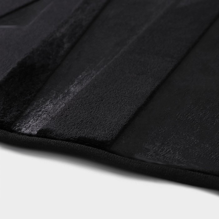 Коврик для ванной и туалета SAVANNA «Bath», 50×80 см, цвет чёрный Коврик для ванной и туалета SAVANNA «Bath», 50×80 см, цвет чёрный