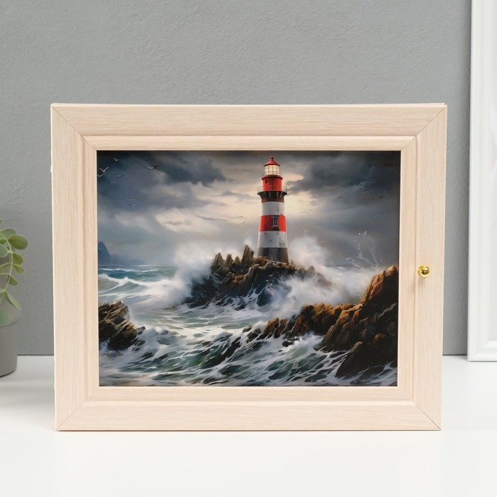 Ключница Ключница "Маяк" молочный дуб 26х31 см