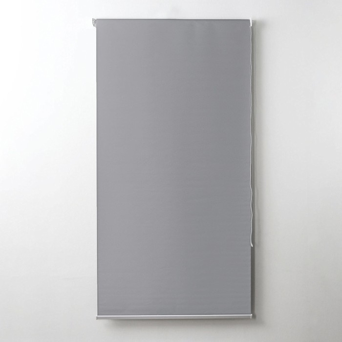 Штора рулонная «Механика. Блэкаут», 100×180 см (с учётом креплений 3,5 см), цвет серый Штора рулонная «Механика. Блэкаут», 100×180 см (с учётом креплений 3,5 см), цвет серый