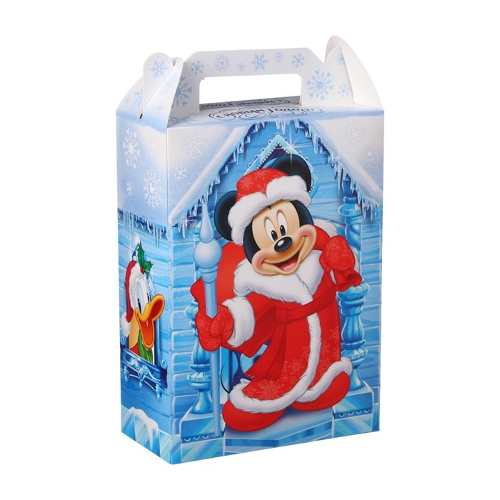 Коробка подарочная складная Коробка подарочная складная "С Новым годом!", 20х33х10 см, Микки Маус