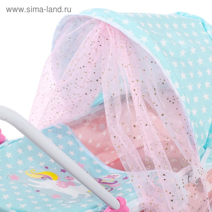 Коляска для кукол, универсальная, с металлическим каркасом Коляска для кукол, универсальная, с металлическим каркасом