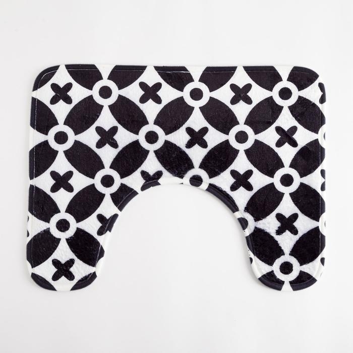 Коврик для ванной Этель Коврик для ванной Этель "Узор", 50х40 см, велюр