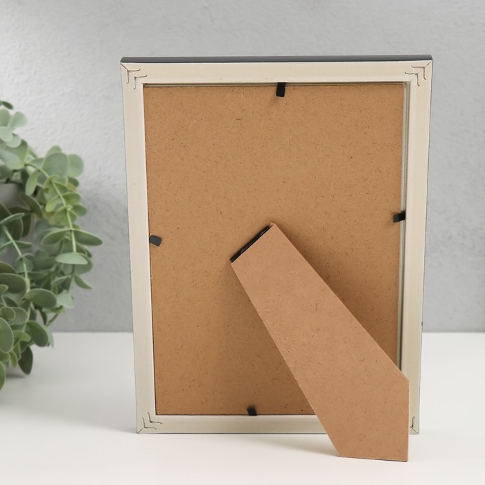 Фоторамка пластик 13х18 см Фоторамка пластик 13х18 см "Зелёный с золотым обрамлением" 15х20 см