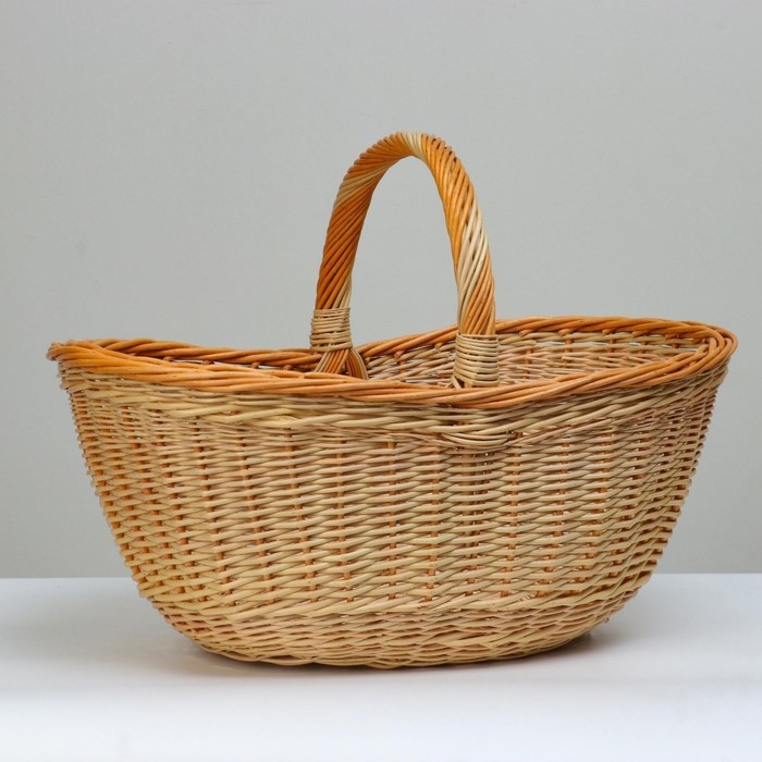 Корзина «Грибная», 12 л, дно 19×29 см, верх 30×49 см, H=20/23/34, ива Корзина «Грибная», 12 л, дно 19×29 см, верх 30×49 см, H=20/23/34, ива