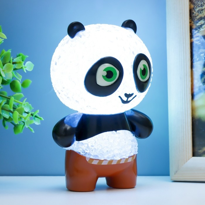 Ночник Ночник "Панда" LED RGB от батареек 3хLR44 7х7х11см RISALUX