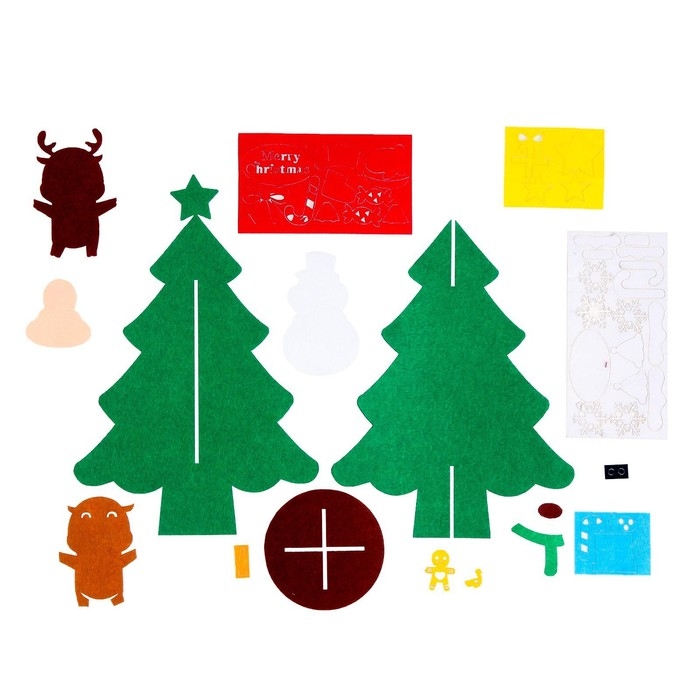 Новый год! Набор для творчества «Ёлочка с оленем» украшения на клеевой основе Новый год! Набор для творчества «Ёлочка с оленем» украшения на клеевой основе