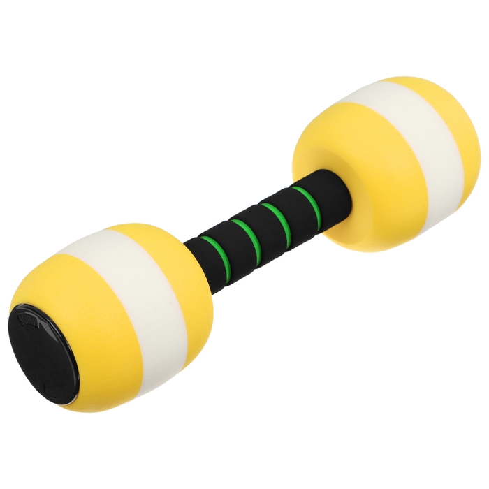 Гантель для аквааэробики, 26х8х8 см, цвет жёлтый Гантель для аквааэробики, 26х8х8 см, цвет жёлтый