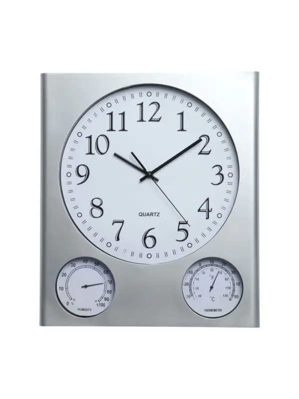 Часы настенные классические &laquo;Верность&raquo;, дискретный ход, термометр, гигрометр, d=32.5 см
