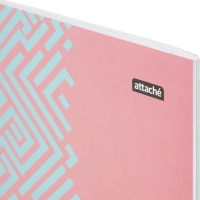 Бизнес-тетрадь А4 60л Attache Греция Голубой/Красныйклет, 65г, греб, ВД-лак