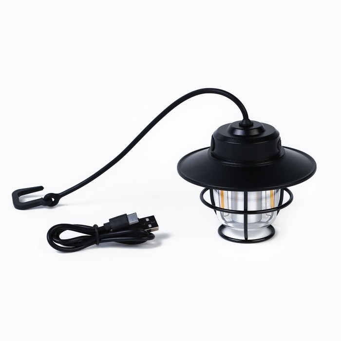 Фонарь кемпинговый аккумуляторный, 1200 мАч, SMD, 2835, 4 режима, 10.3 х 4.4 х 8.8 см