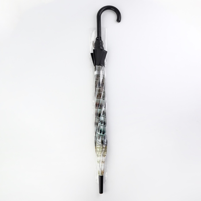 Зонт - трость полуавтоматический «Башни», 8 спиц, R = 42/60 см, D = 120 см, цвет МИКС Зонт - трость полуавтоматический «Башни», 8 спиц, R = 42/60 см, D = 120 см, цвет МИКС