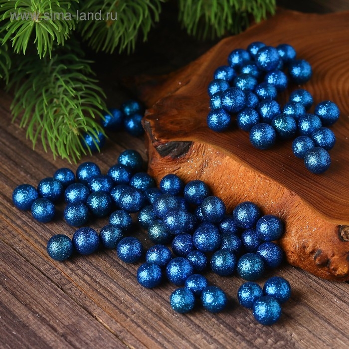 Фигурка для поделок и декора «Шар», набор 40 шт., размер 1 шт. 0,8-1,2 см, цвет синий Фигурка для поделок и декора «Шар», набор 40 шт., размер 1 шт. 0,8-1,2 см, цвет синий