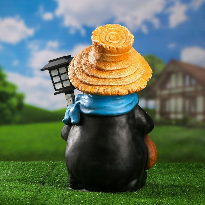 Садовый фонарь  Садовый фонарь "Крот с фонарем" 42см