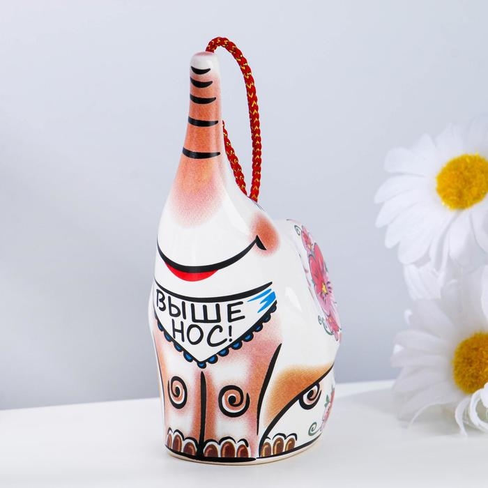 Сувенирный колокольчик Сувенирный колокольчик "Слоник. Выше нос", 10 см, микс