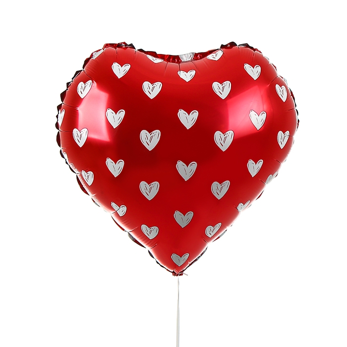 Воздушный шар фольгированный 18 Воздушный шар фольгированный 18" «Сердечки», сердце