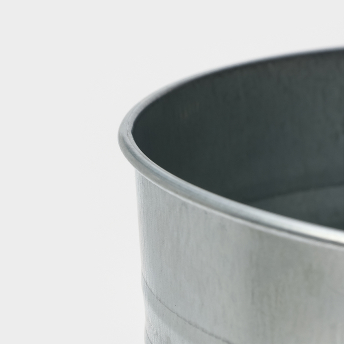 Вазон оцинкованный с ручками, 9 л, h=40 см, ГОСТ Вазон оцинкованный с ручками, 9 л, h=40 см, ГОСТ