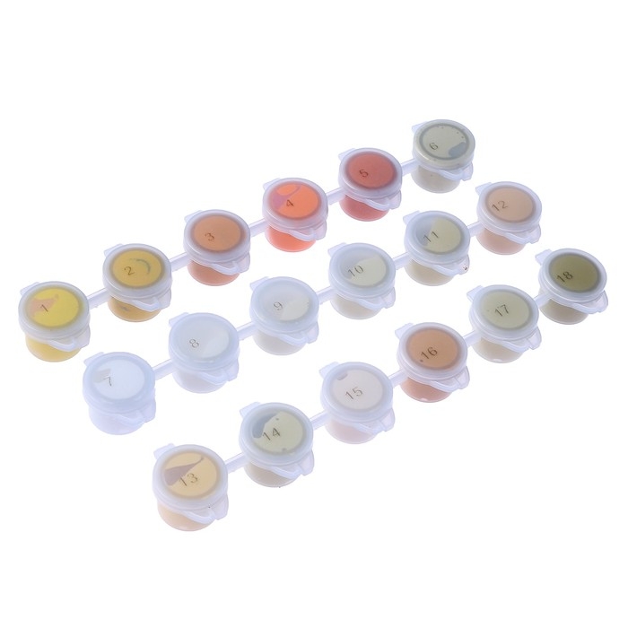 Набор акриловых красок «Яркость солнца», 18 цветов Набор акриловых красок «Яркость солнца», 18 цветов