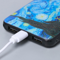 Наушники, маска для сна и зарядное устройство 5000 mAh м. PB-02 «Ван Гог», 20,5 х 16,5 см.