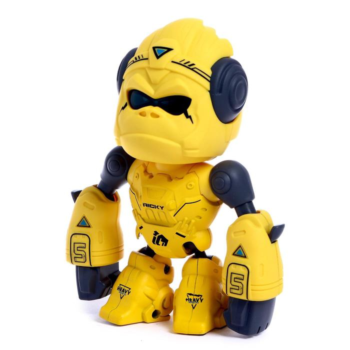 Робот обезьяна «Горилла», интерактивный: звук, свет, металлический, на батарейках, цвет МИКС Робот обезьяна «Горилла», интерактивный: звук, свет, металлический, на батарейках, цвет МИКС