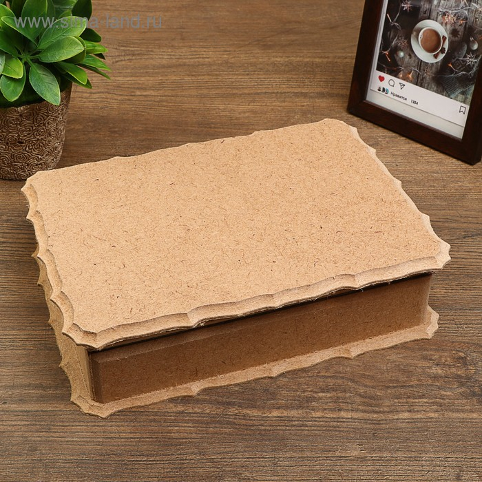 Шкатулка фигурная большая для декора из МДФ 23х17,5х6 см Шкатулка фигурная большая для декора из МДФ 23х17,5х6 см