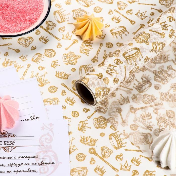 Бумага силиконизированная «Короны», для выпечки, 0,38 х 5 м Бумага силиконизированная «Короны», для выпечки, 0,38 х 5 м