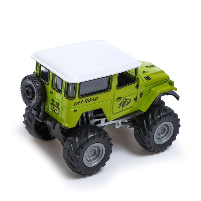 Машина металлическая «Биг-фут», инерционная, цвет зелёный Машина металлическая «Биг-фут», инерционная, цвет зелёный