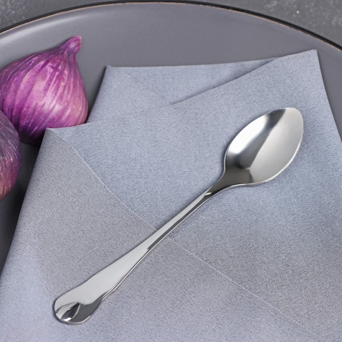 Набор чайных ложек Доляна «Капля», 15 см, 6 шт, цвет серебряный Набор чайных ложек Доляна «Капля», 15 см, 6 шт, цвет серебряный