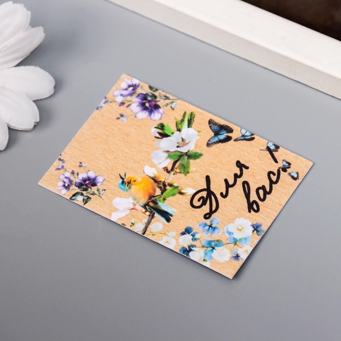 Набор открыток с семенами  Набор открыток с семенами "Вырасти сам" "Сделано вручную" 5*7см 3 шт