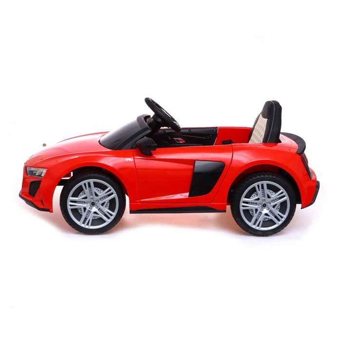 Электромобиль AUDI R8 SPYDER, EVA колёса, кожаное сидение, цвет красный Электромобиль AUDI R8 SPYDER, EVA колёса, кожаное сидение, цвет красный