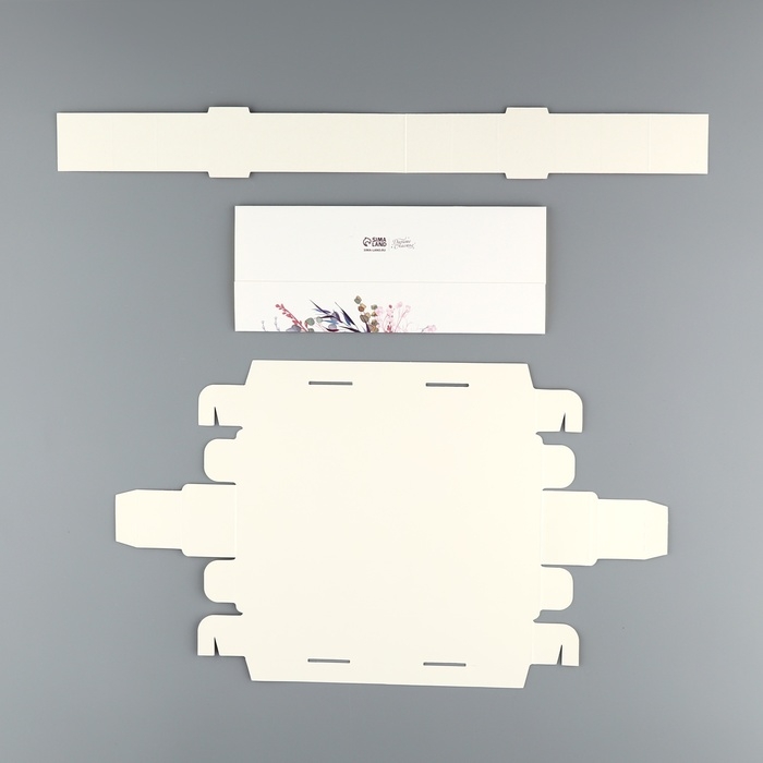 Коробка для конфет, кондитерская упаковка, 5 ячеек, «Венок», 5 х 21 х 3.3 см Коробка для конфет, кондитерская упаковка, 5 ячеек, «Венок», 5 х 21 х 3.3 см