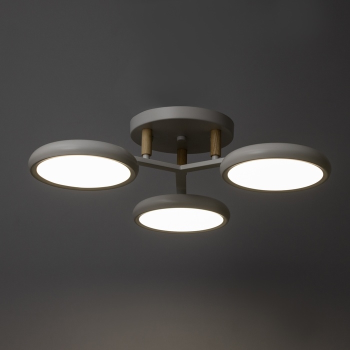 Люстра Люстра "Алис" 3хLED 72Вт 3000-6000К белый 52х52х13 см