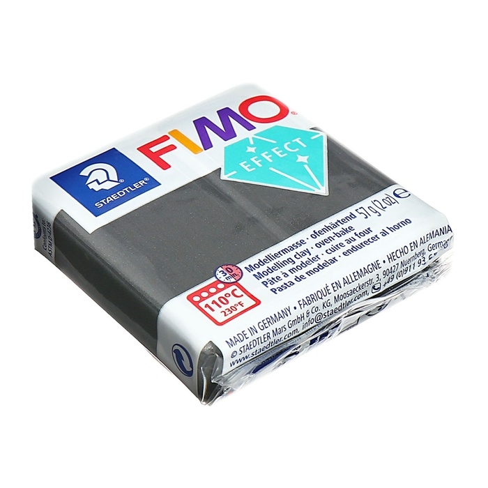 Пластика-полимерная глина запекаемая 57г FIMO effect серый металлик 8010-91 Пластика-полимерная глина запекаемая 57г FIMO effect серый металлик 8010-91