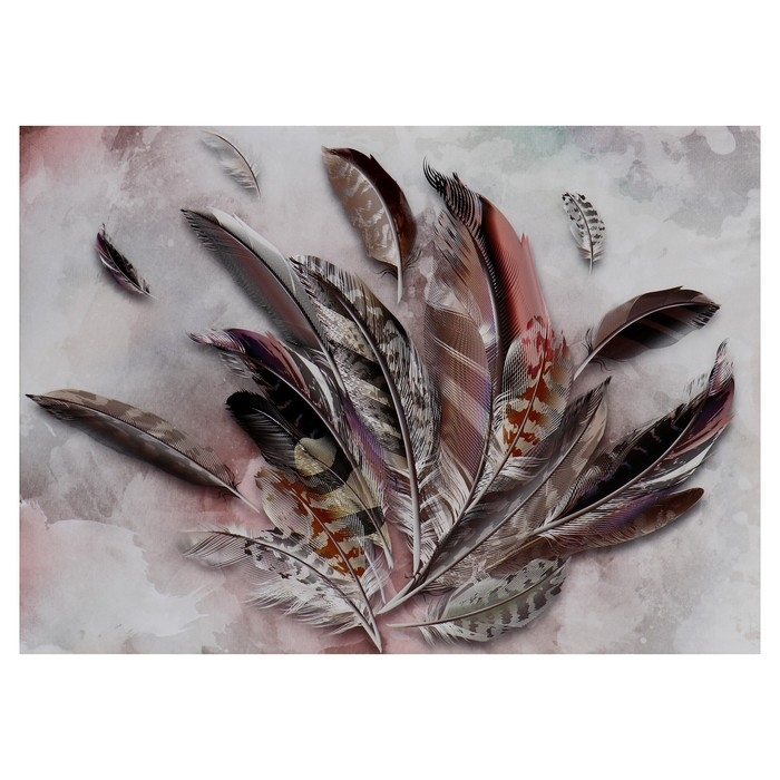 Картина-холст на подрамнике Картина-холст на подрамнике "Перья" 50х70 см