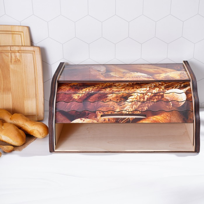 Хлебница деревянная Доляна «Ржаное поле», 38,3×28×17,3 см Хлебница деревянная Доляна «Ржаное поле», 38,3×28×17,3 см