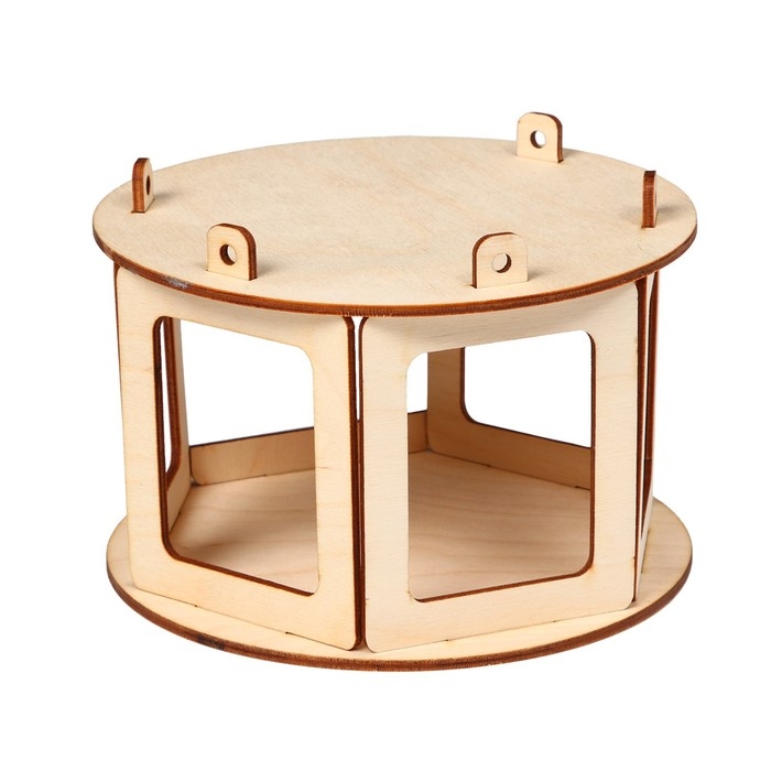 Деревянная кормушка-конструктор для птиц «Беседка» своими руками, 16.5 × 16.5 × 10 см, Greengo Деревянная кормушка-конструктор для птиц «Беседка» своими руками, 16.5 × 16.5 × 10 см, Greengo