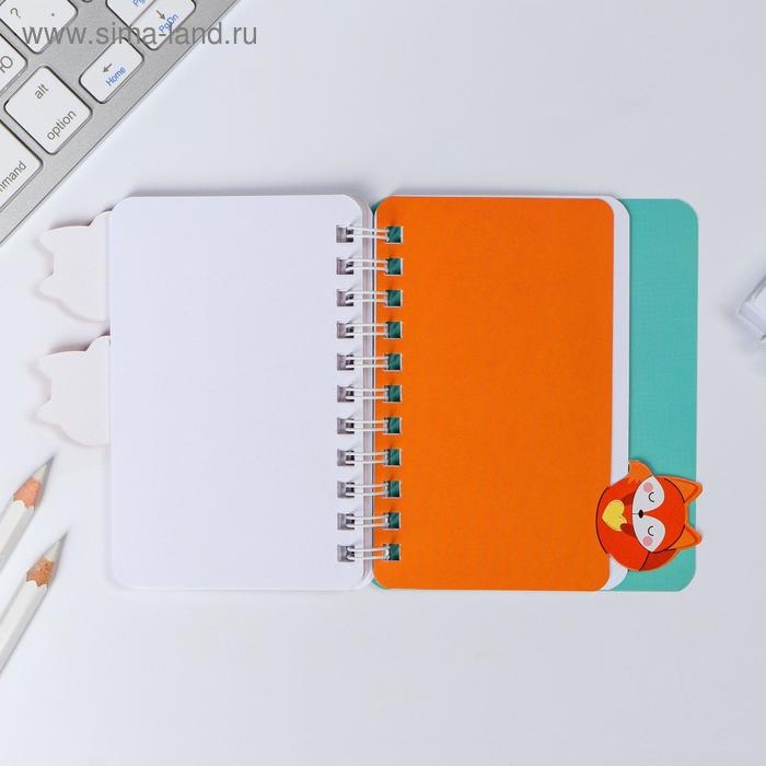 Блокнот с разделителями А7, 40 л &laquo;лиса&raquo;