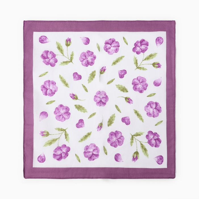 Набор женских носовых платков 45451-1 30х30см 12шт, жаккард сатин 82г/м, хл100% Набор женских носовых платков 45451-1 30х30см 12шт, жаккард сатин 82г/м, хл100%