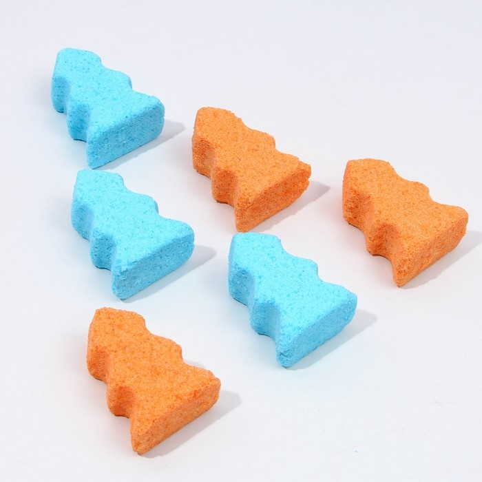 Подарочный набор косметики «Уютного года!», бомбочки для ванны, 6 х 30 г, аромат мандарина, Новый Год