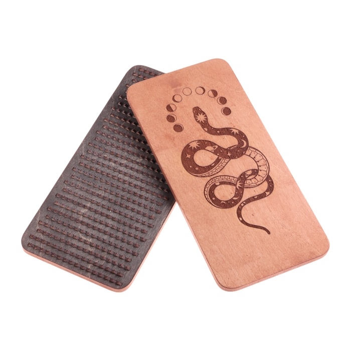 Садху, доска с гвоздями из дерева, для йоги Садху, доска с гвоздями из дерева, для йоги "Кобра", для начинающих, шаг 8 мм, 14 х 30 см