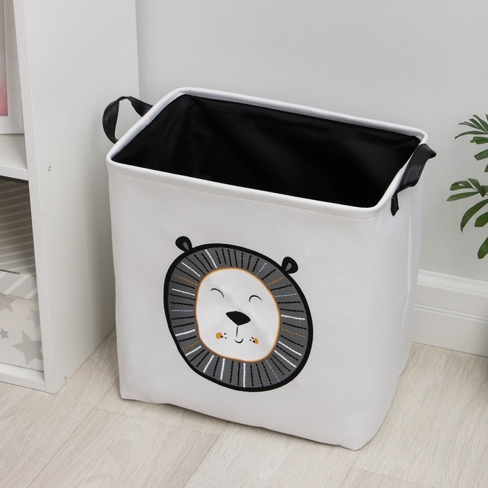 Корзина бельевая текстильная Доляна «Тигра», с ручками, 38×27×37 см Корзина бельевая текстильная Доляна «Тигра», с ручками, 38×27×37 см