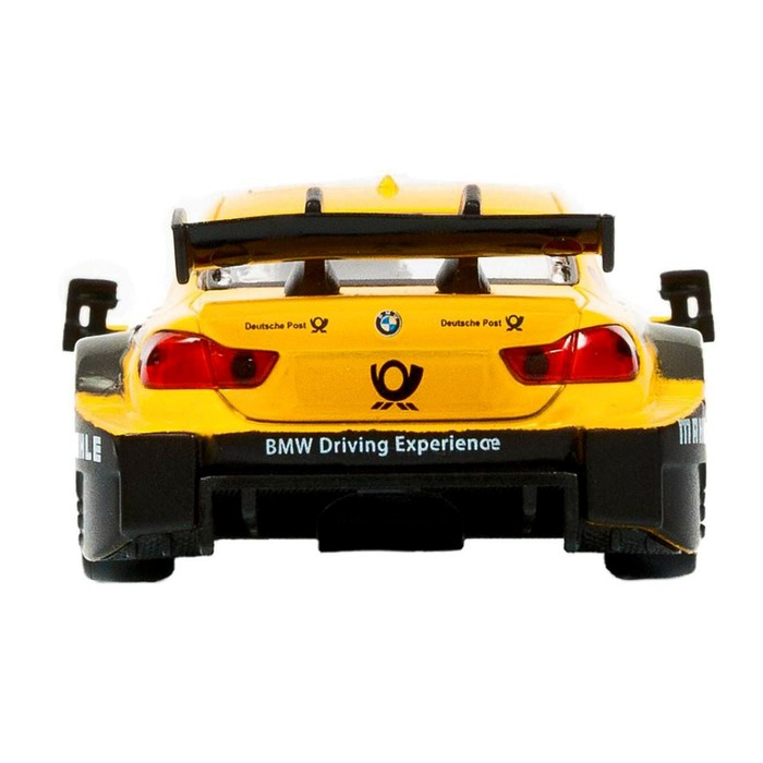 Машина металлическая BMW M4 1:44, инерция, открываются двери, цвет жёлтый Машина металлическая BMW M4 1:44, инерция, открываются двери, цвет жёлтый