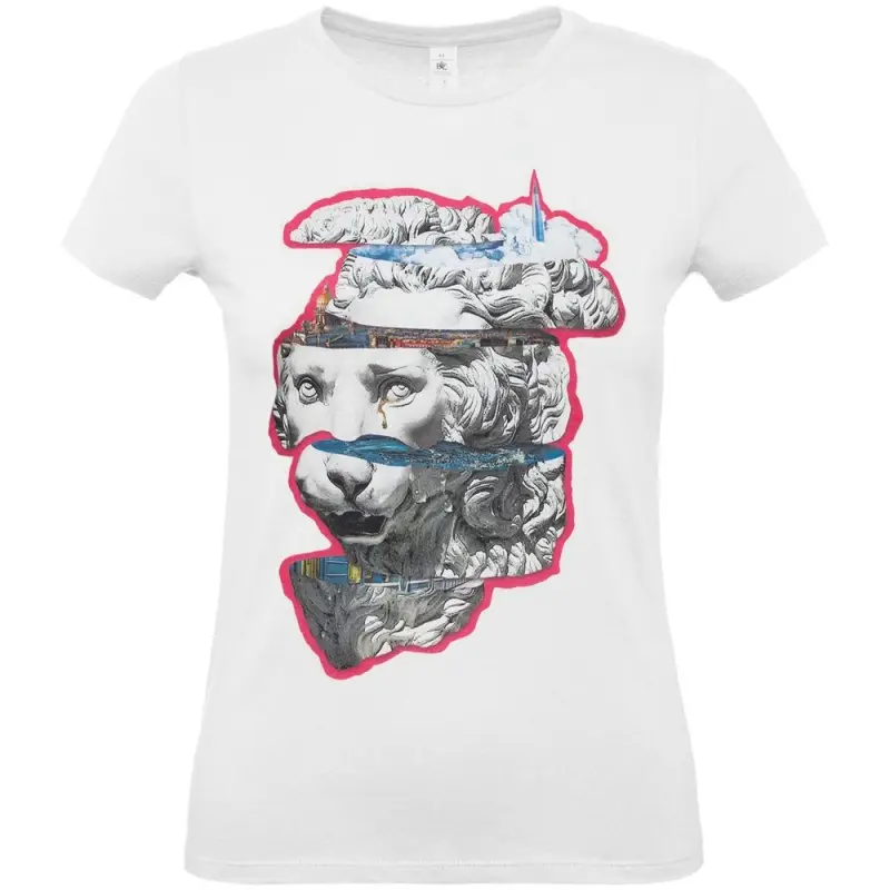 Футболка женская «Смотри вглубь», белая, размер S Футболка женская «Смотри вглубь», белая, размер S