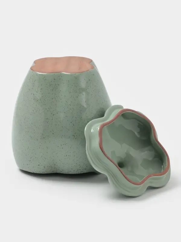 Горшок для запекания  Горшок для запекания "Перец" 0,65л,"Гармония"  цвет зеленый