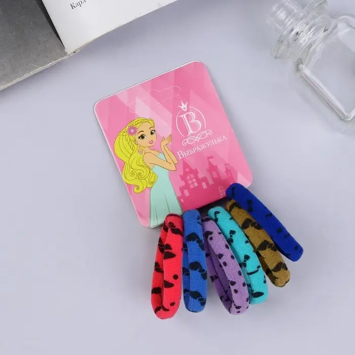 Резинка для волос Резинка для волос "Спорт" (набор 6 шт) бантик, 3,8 см