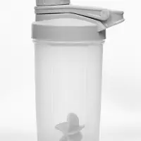 Шейкер спортивный для коктейлей, спортивного питания, 500 мл, Power, 18.5&times;11 см, серый