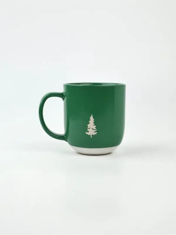 Кружка новогодняя керамическая &laquo;Зимний лес&raquo;, 400 мл, ручная работа