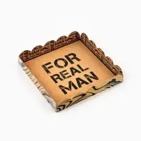 Коробка для печенья, кондитерская упаковка с пластиковой крышкой, &laquo;Для настоящего мужчины&raquo;, 18&times;18&times;3 см